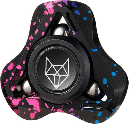 FREELOVE Metal Fidget Spinner for Adults, Upgraded Fox, Stainless Steel Fidget Toys, High Spin Long