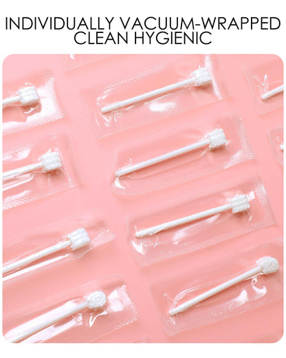 dearlomum Upgraded 32PCS Baby Tongue Cleaner, Disposable Newborn Toothbrush & Oral Cleaning Stick