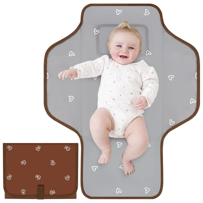 Portable Diaper Changing Pad, Waterproof Baby Changing Mat, Foldable Travel Baby Changing Station