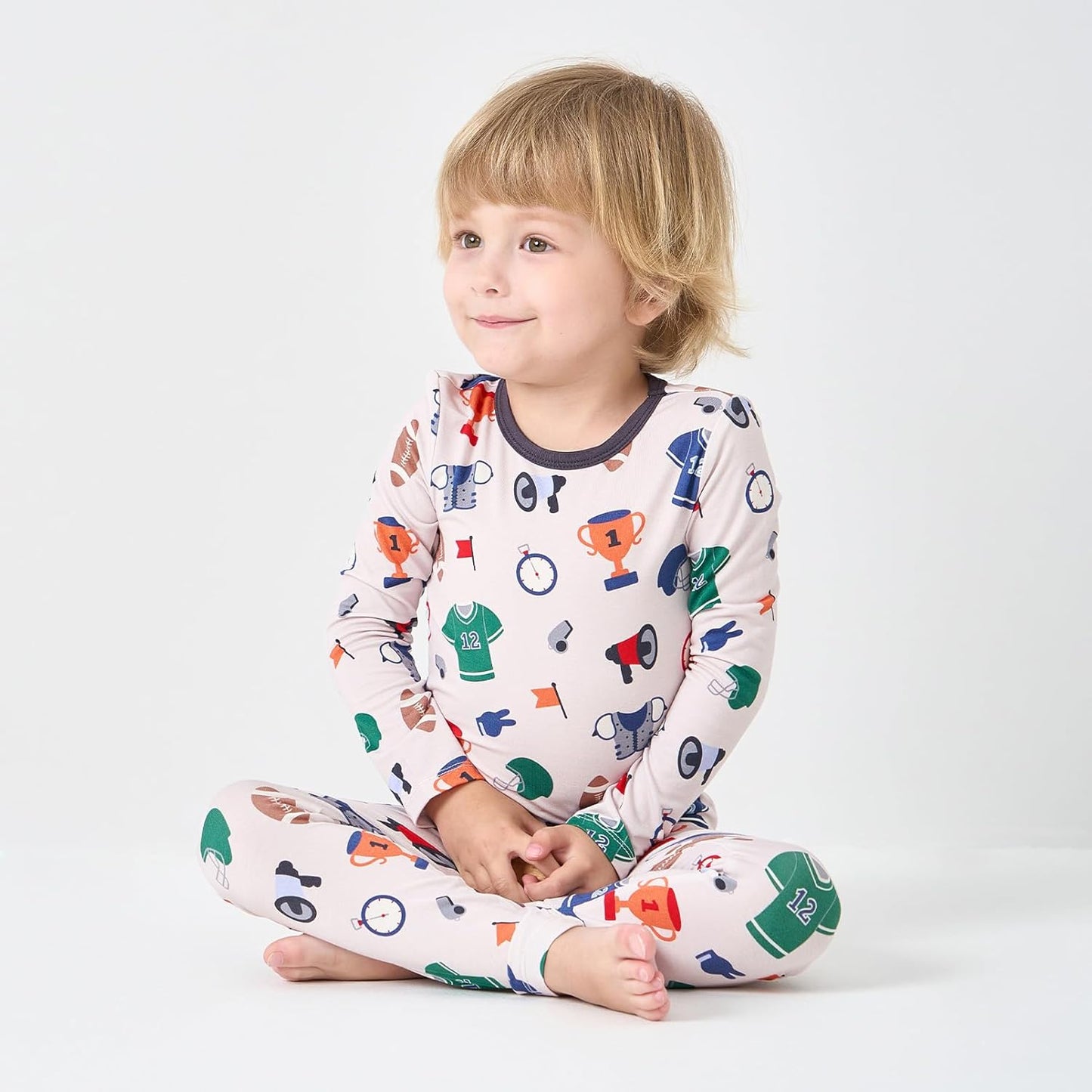 pureborn Baby Viscose From Bamboo Pajamas Set Pjs - Kids Toddler Girl Snug Fit Viscose Sleepwear