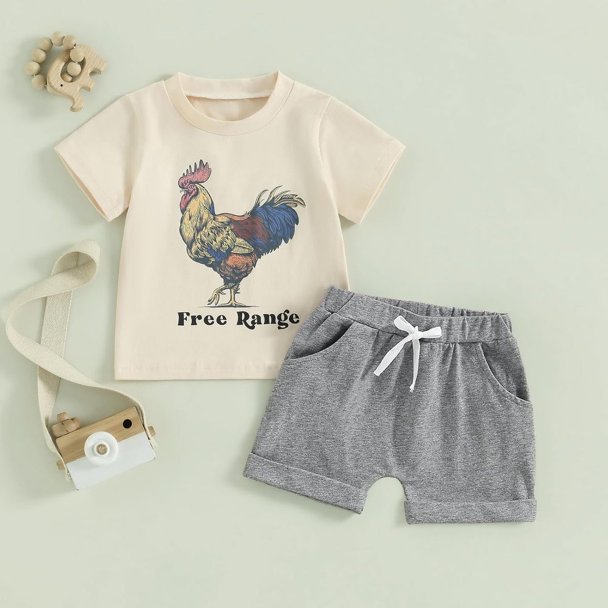 fhutpw Baby Toddler Boy Clothes Summer Outfits 6 12 18 24 Months Patchwork Short Sleeve T Shirt &