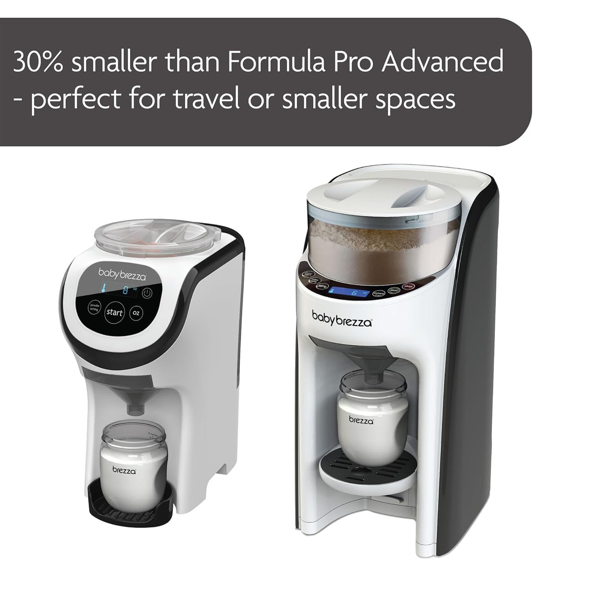 Baby Brezza Formula Pro Mini Baby Formula Mixer Machine Fits Small Spaces and is Portable for