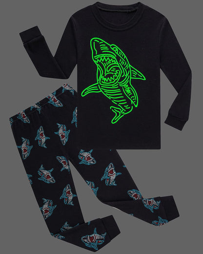 Boys Cotton Pajamas Long Sleeve Toddler Boys Pjs Kids Sleepwear Sets 18months-18years