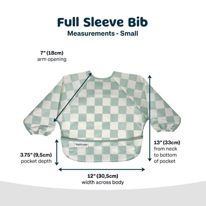 Tiny Twinkle Mess Proof Baby Bib,Waterproof Smock Baby Bib for Eating,Machine Washable Long Sleeve
