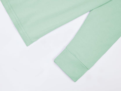 BABY 2T-10Y Toddler Kids Girls Boys Soft Comfy Viscose 2pcs Set Long Sleeve Plain Shirts and Pants