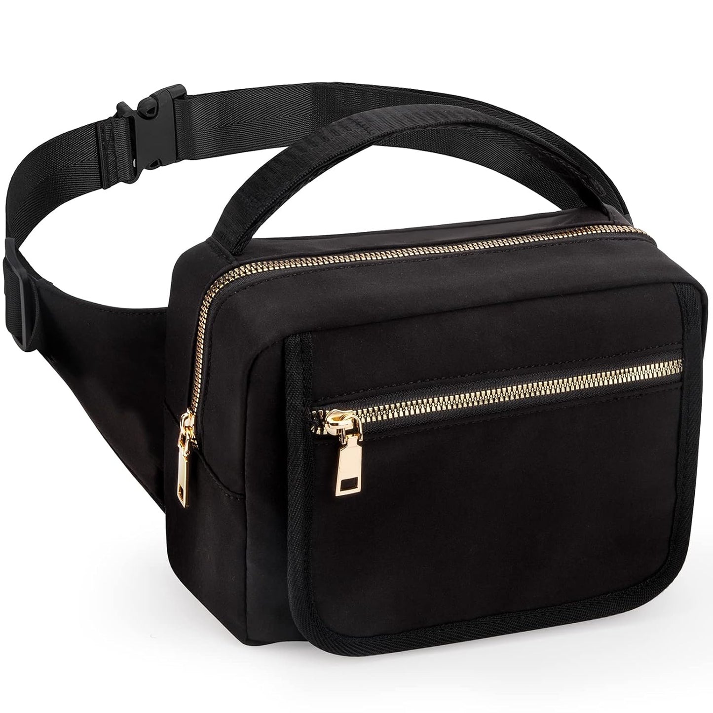 printe Small Diaper Bag with Portable Changing Pad, Crossbody Women Waist Bag with Wipes Pocket for