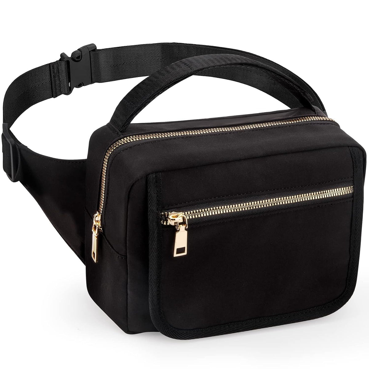 printe Small Diaper Bag with Portable Changing Pad, Crossbody Women Waist Bag with Wipes Pocket for