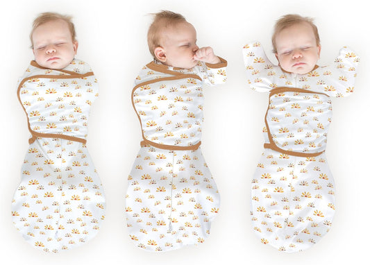 SwaddleDesigns 6-Way Omni Swaddle Sack Arms Up Swaddle for Newborn, More Options to Calm Startle