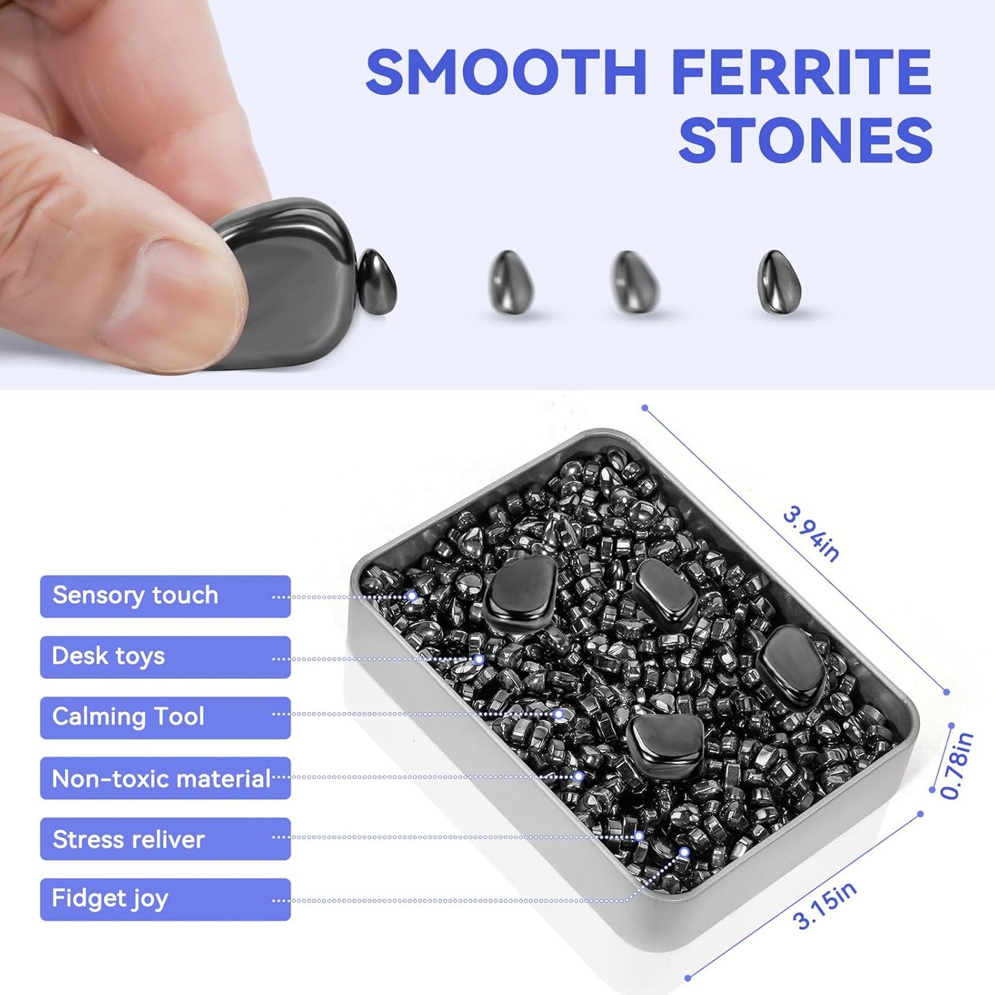 Magnetic Balls Fidget Toys Adults 600 PCS Mini Magnetic with Four Big Magnetic Putty Desk