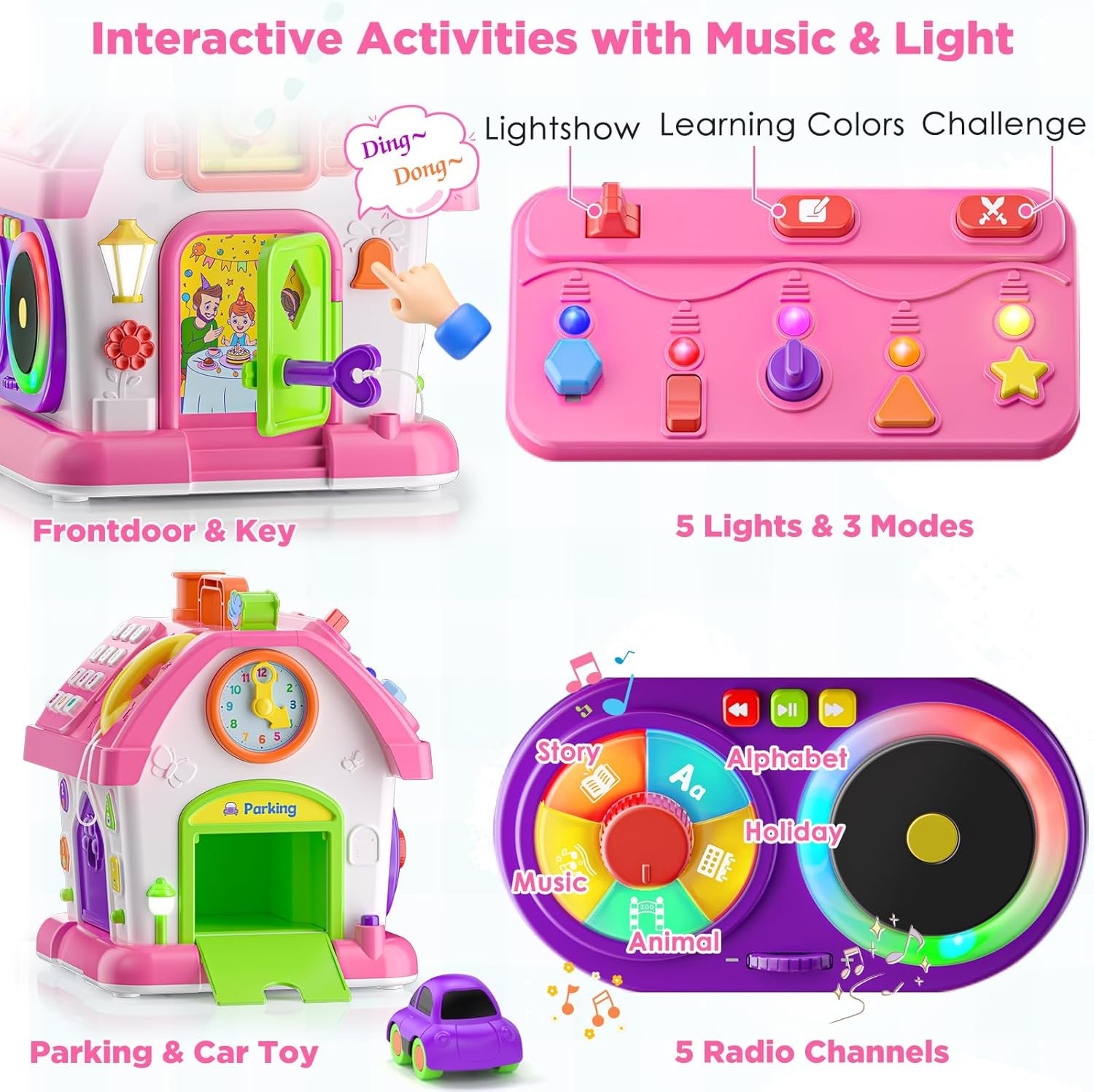 Musical Montessori Toys for 1 Year Old Girl Gifts, First Birthday Gifts for 1 Year Old Girl