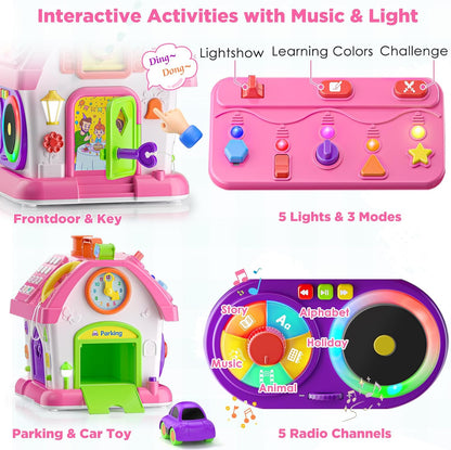 Musical Montessori Toys for 1 Year Old Girl Gifts, First Birthday Gifts for 1 Year Old Girl