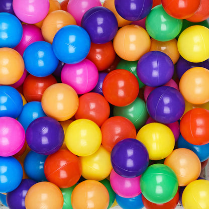 Hovenlay Ball Pit Balls Phthalate Free BPA Free Crush Proof Plastic - 7 Bright Colors in Reusable