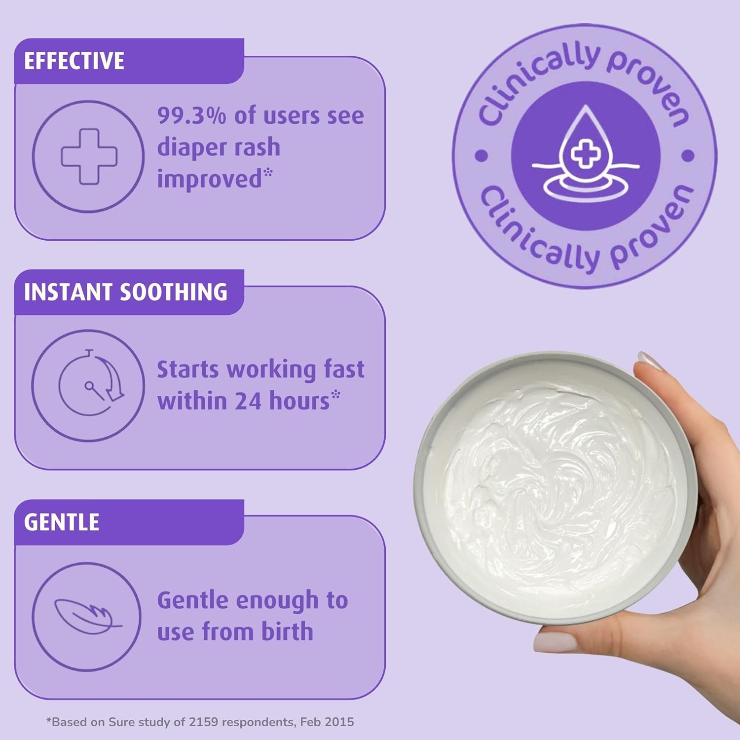 Sudocrem Diaper Rash Cream for Baby's Skin, Triple Action Diaper Rash Paste that Soothes, Treats