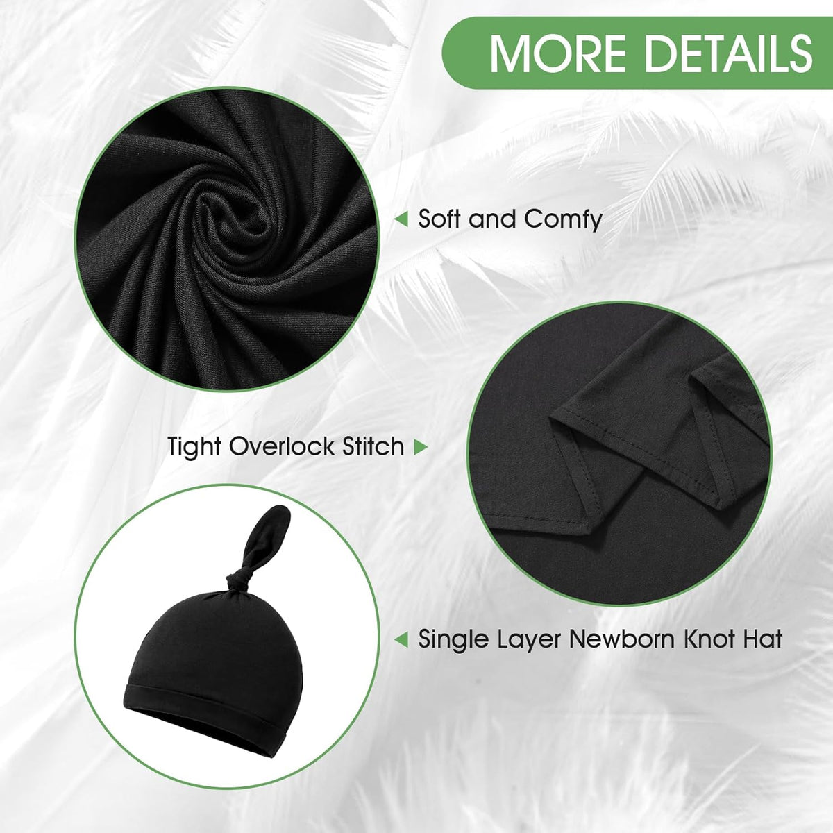 iEvolve Cotton Knitted Baby Swaddle Blanket with Hat Headband Set Newborn Swaddle Wrap Receiving