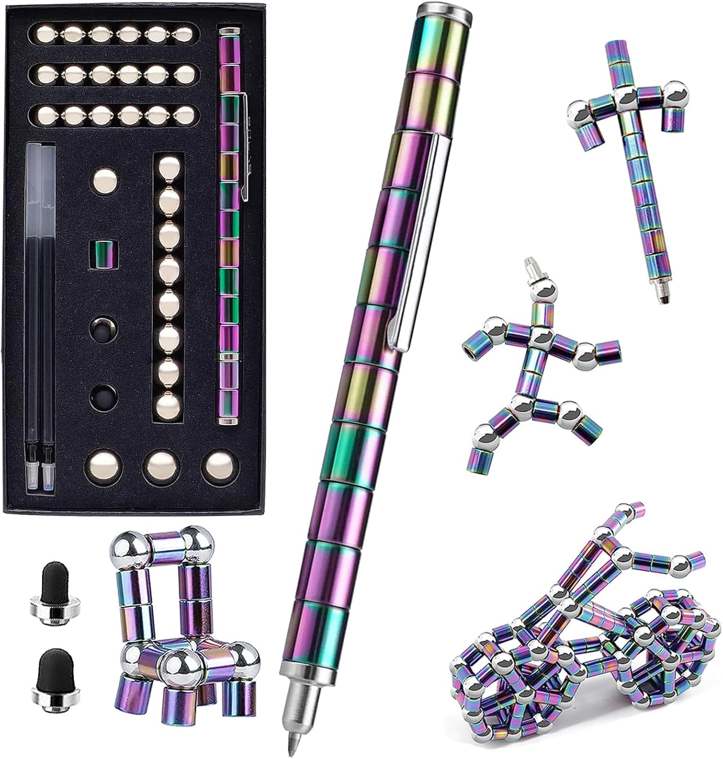 Fidget Pen,Magnetic Pen， Decompression Magnetic Toy Pen，Magnet Pen Fidget Toy Relieve Pressure