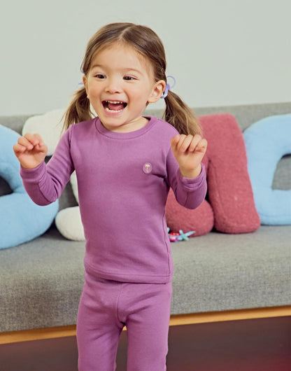 moimoln 6M-8Y Modal Cotton Solid Soft Breathable Baby Toddler Boys Girls Snug fit Pjs Long Sleeve