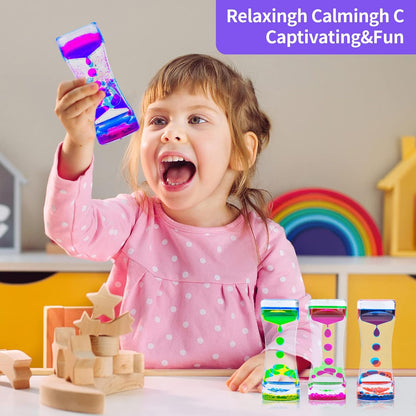 10Pack Liquid Motion Bubbler for Sensory Play Mini Baby Fidget Toys, Easter Basket Stuffers for