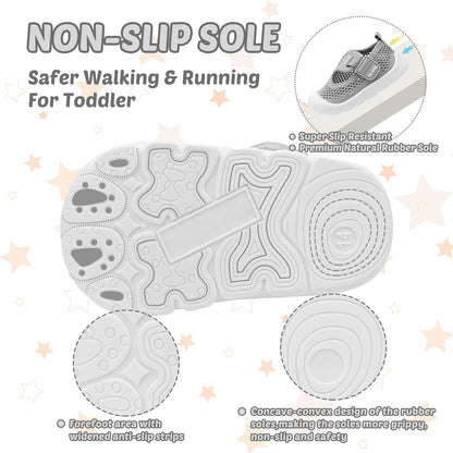 Baby Walking Shoes Toddler Girl Boy Soft Sole Breathable Mesh Slip on Summer Wide Shoes Infant
