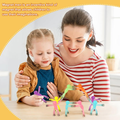 6pcs Magnetic Toys,Magnet Men for Kids,Magnetic People Figures for Kids,Magnetic People for