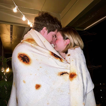 85in Burrito Tortilla Blanket White Elephant Gifts for Adults Useful Taco Throw Blankets Woemn Men