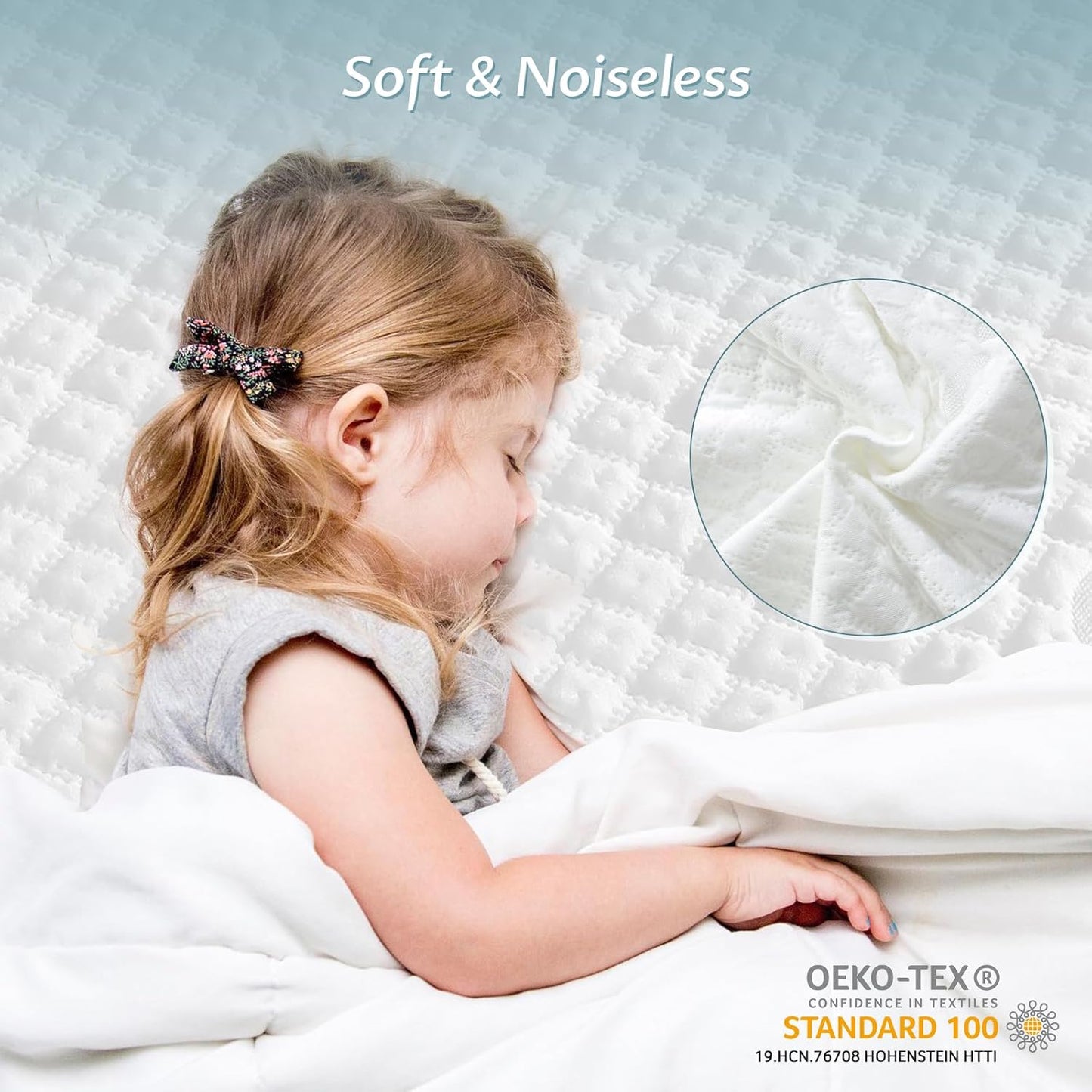 Twin XL Size Mattress Protector with Zipper - 100% Waterproof Zippered Mattress Cover - Soft &