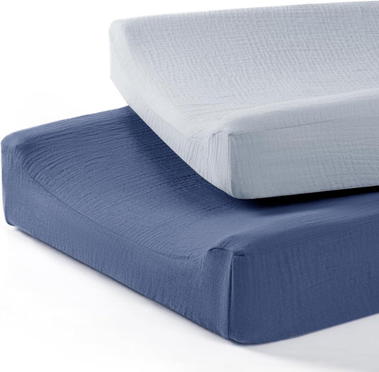 lulumoon Baby Changing Pad Cover: Muslin Diaper Changing Table Pad Cover - Changing Pad Sheets for