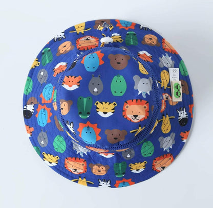 Home Prefer UPF50+ Wide Brim Sun Hat Boys Girls Sun Protection Hat Zoo Beach Swim Safari Bucket Hat