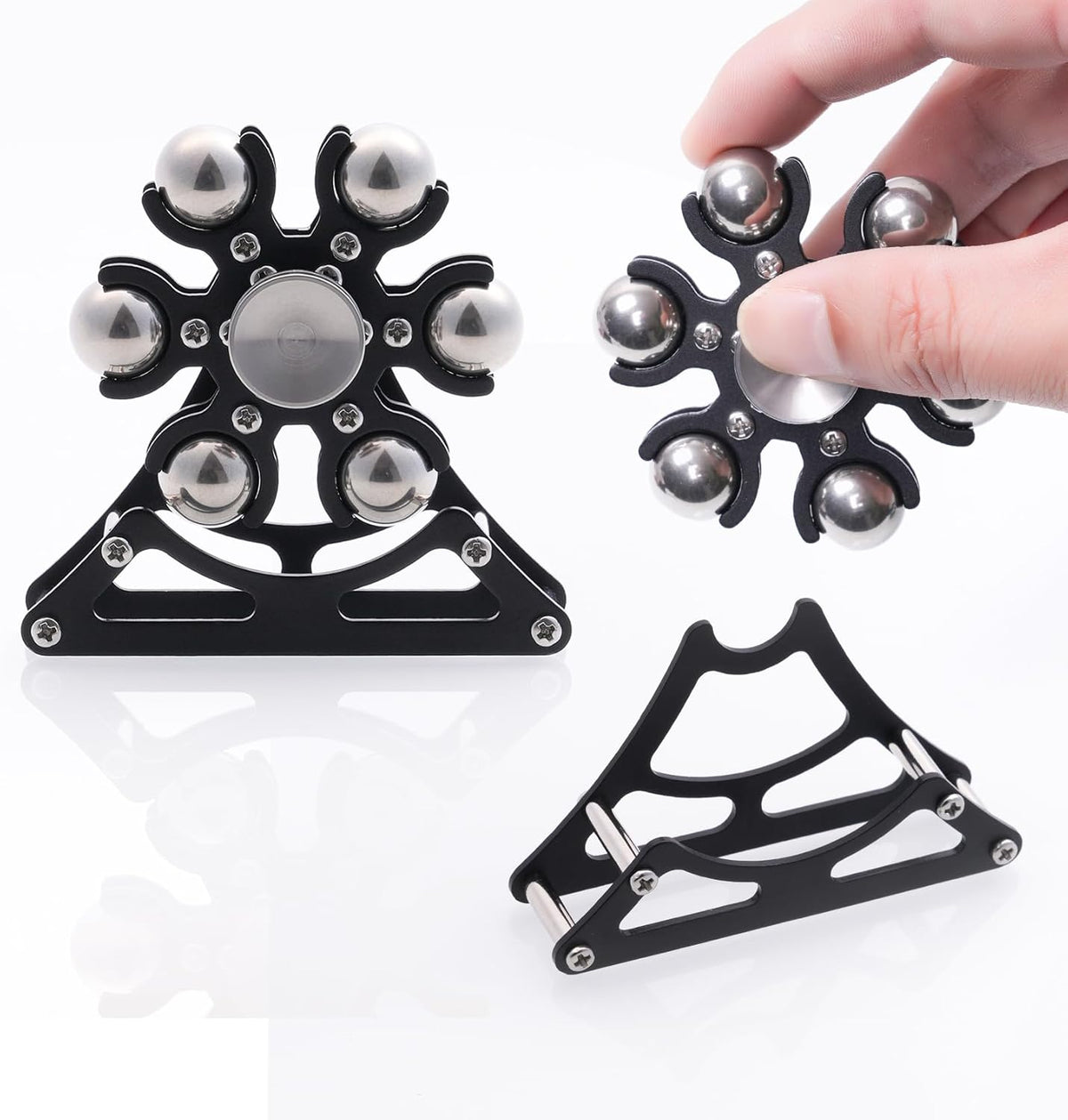 Desk-Fidget-Toys for Ferris-Wheels-Spinner: Metal Kinetic-Spinner 4mins, Cool-Gadgets for Kid