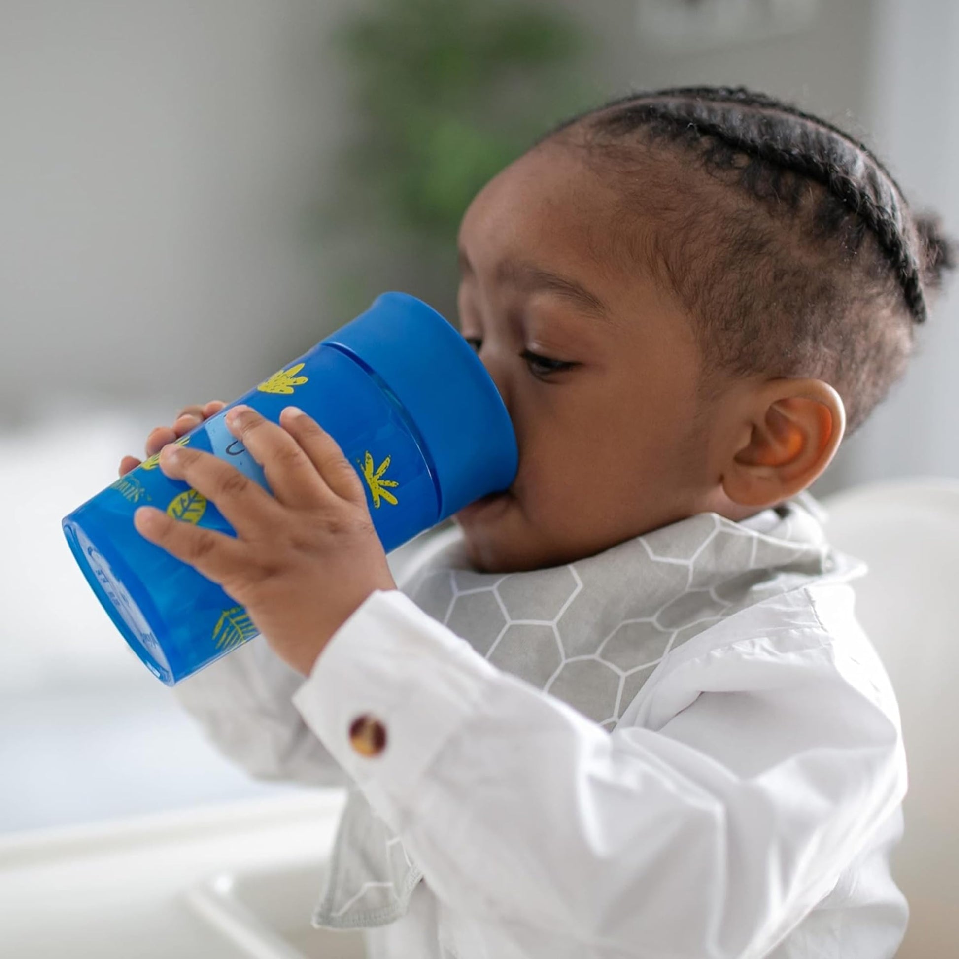 Dr. Brown's Milestones Cheers 360 Spoutless Transition Cup, Travel Friendly and Leak-Free Sippy