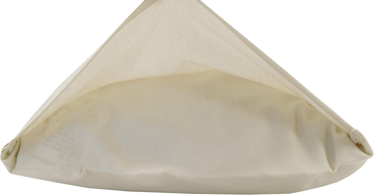 Bean Products King Organic Kapok Pillow + Natural Org Case - 20" x 36" - Organic Cotton Zippered