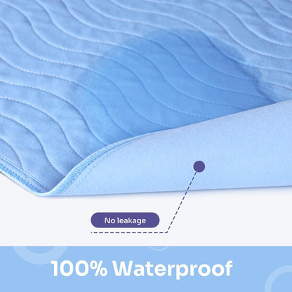 Conkote® Washable Underpads, 34" x 36" (Pack of 4), Waterproof Protective Pad for Bed, Couch, Sofa