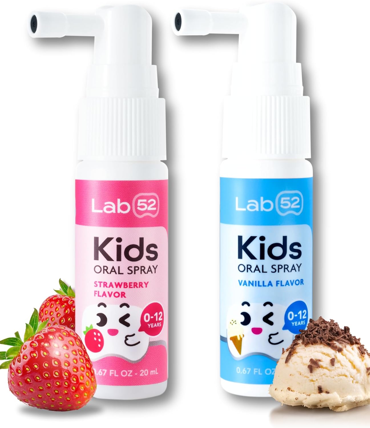LAB52 Kids Oral Spray, Toddler Toothpaste Helper for Daily Oral Care and Fresh Breath, Children