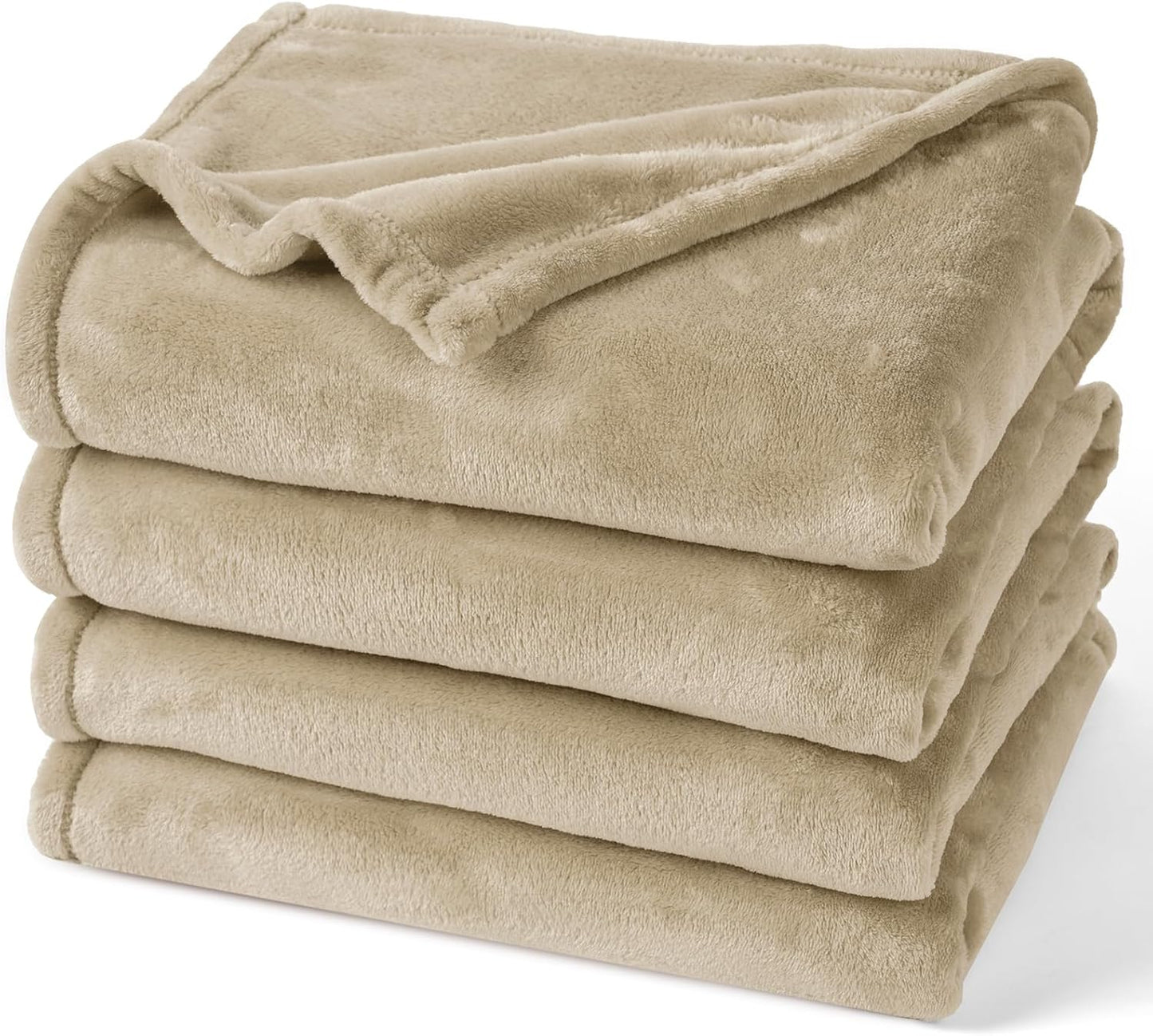 PHF Ultra Soft Fleece Blanket Twin Size, No Shed No Pilling Luxury Plush Cozy 300GSM Lightweight