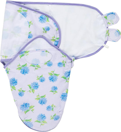 LollyBanks Baby Swaddles 100% Organic Cotton, 0-3 Months Baby Girl Swaddles with Easy Change