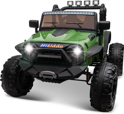 24V 9Ah Ride on Toy for Big Kids, 4x4 2 Seater Ride on Car Truck w/Remote Control, 4x200W Motors