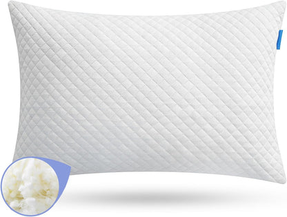 Memory Foam Toddler Pillow,20X14’ Kids Pillow with Machine Washable Comfortable Pillowcase Rayon