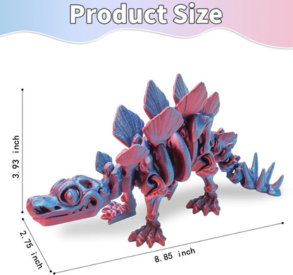 FunisFun 3D Printed Dragon with Articulated Joints for Adult, 3D Printed Dinosaur Fidget Toys Decor
