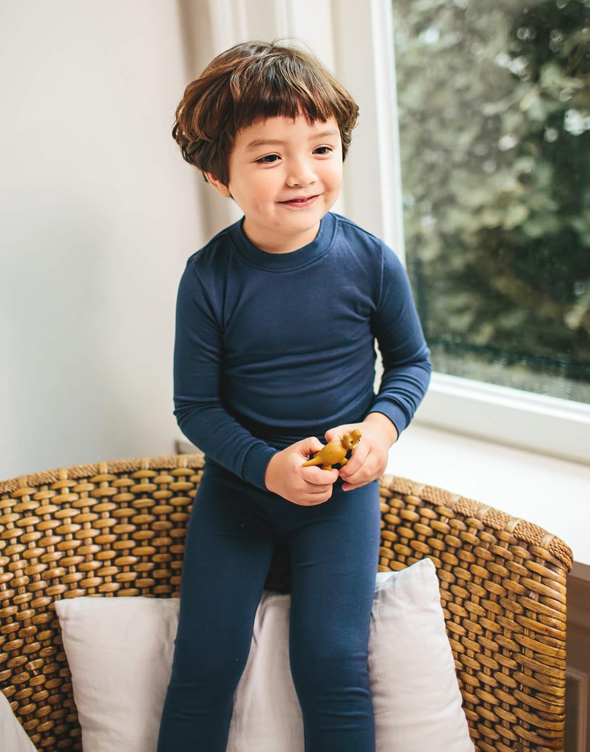VAENAIT 6M-12Y Toddler Toddler Kids Toddler Girls Boys Soft Comfy Modal Tencel Solid Raglan