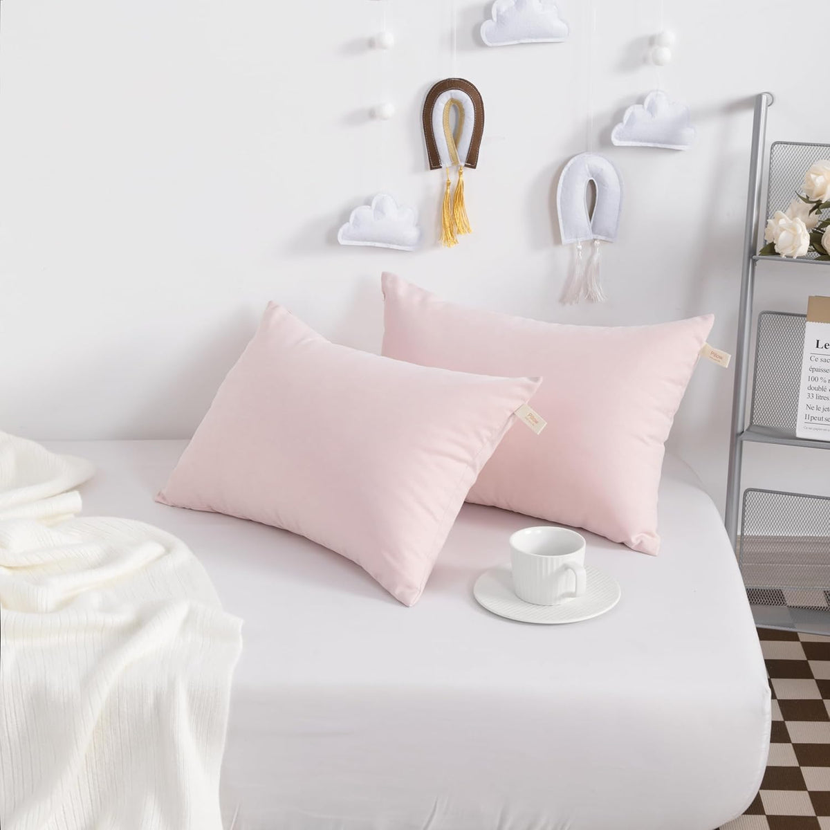 NTBAY Tiny Pillows, Down Alternative 7"x11" Microfiber Mini Pillows for Travel, Pets, Soft Machine