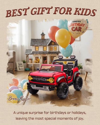 Ford Bronco 24V Ride on Toys for Boys & Girls, 2 Seater Kids Electric Car with Remote Control, Kids