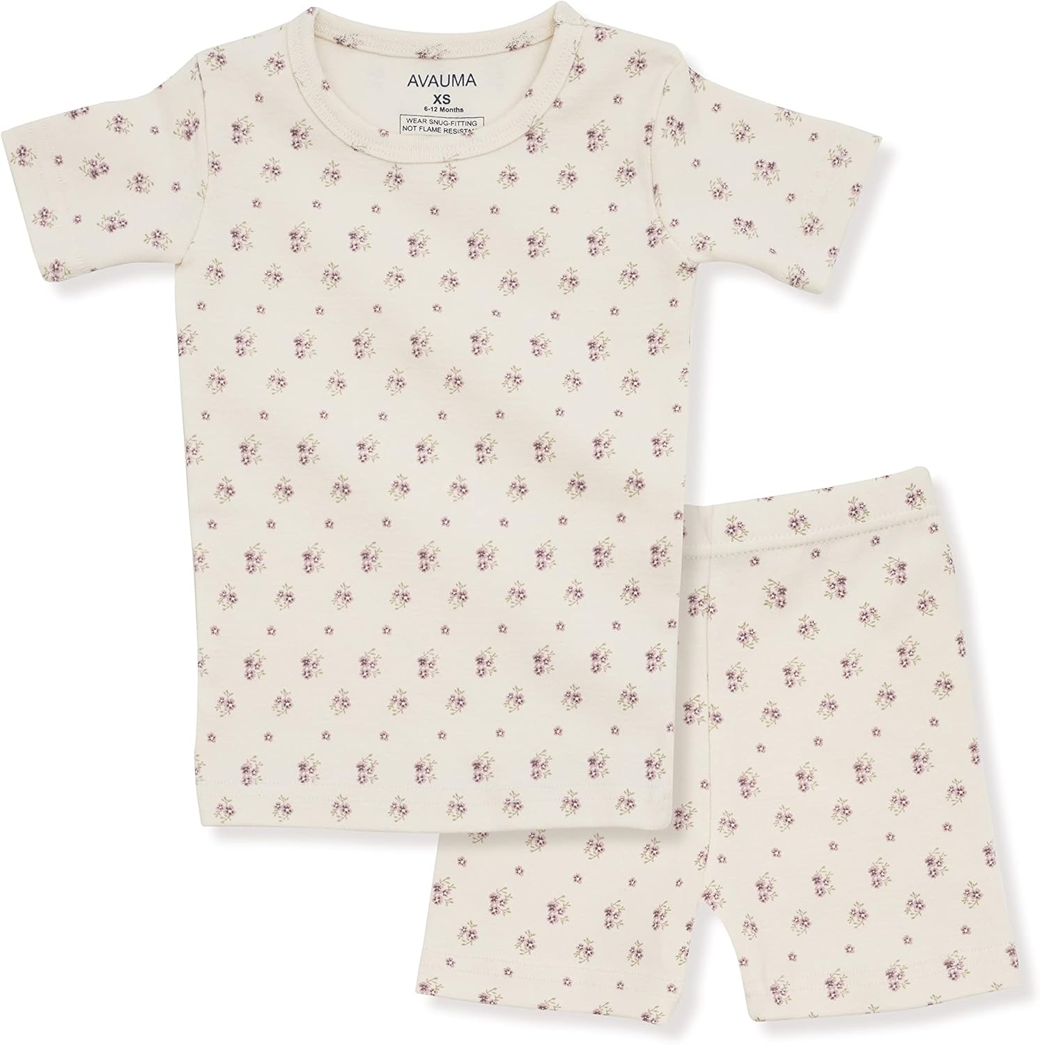AVAUMA Baby Boys Girls Pajama Set 6M-7T Kids Cute Toddler Snug fit Pattern Design Pjs Cotton