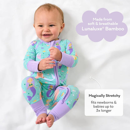 Little Sleepies Pajamas for Baby Boys & Girls, Viscose from Bamboo Baby Pajamas, Preemie & Newborn