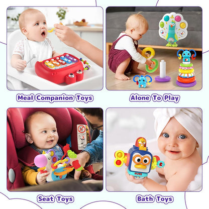 5 in 1 Baby Toy for 12 18 Month, Learning Toys for Babies 12-18 Months, Baby Busy Cube