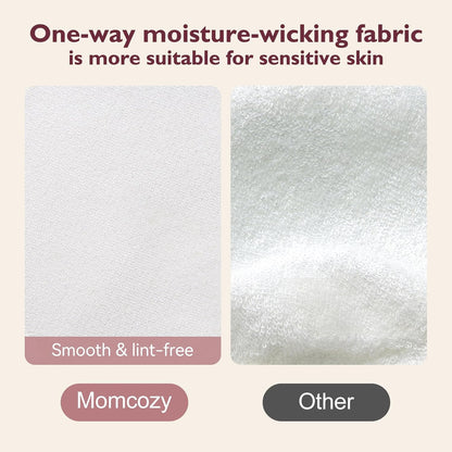 Momcozy Reusable Breast Pads, Innovative Use of Absorbent Fabric & 4 Layers of Super Absorbent Core