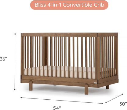 dadada Baby Bliss 4 in 1 Convertible Crib to Toddler Bed & Floor Bed – Made in Italy, GREENGUARD