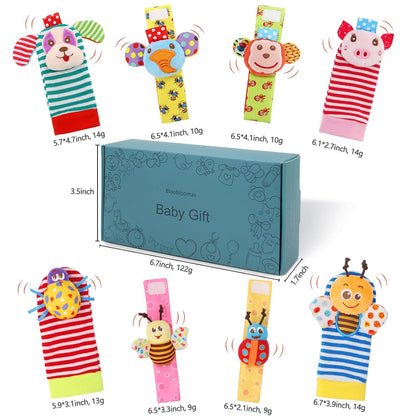 Wrist Rattles Foot Finder Rattle Sock Baby Toy, Rattle Toy, Arm Hand Bracelet Rattle, Feet Leg