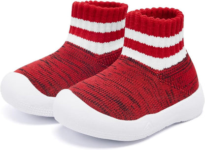 Eashi Baby Boy Girl Non-Skid Indoor Infant Walking Shoes Breathable Warm Elastic Sock Shoes with