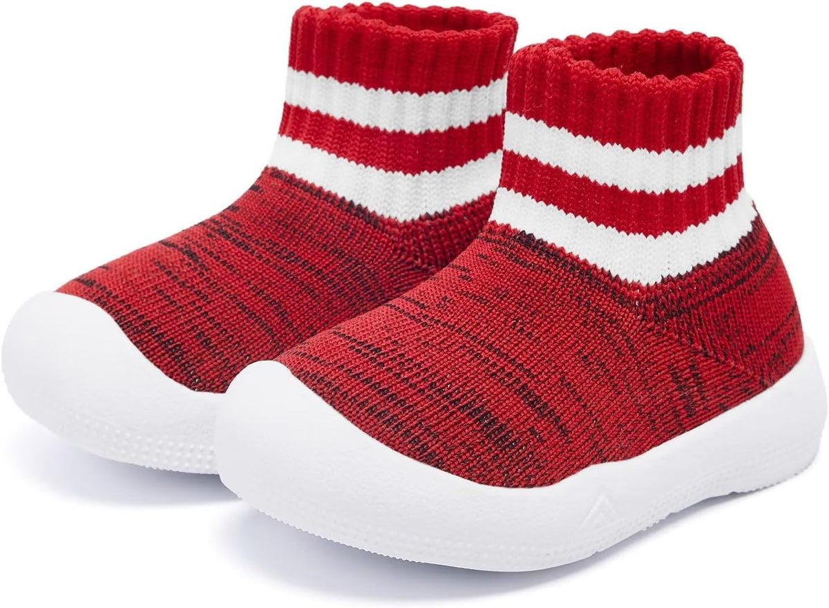 Eashi Baby Boy Girl Non-Skid Indoor Infant Walking Shoes Breathable Warm Elastic Sock Shoes with