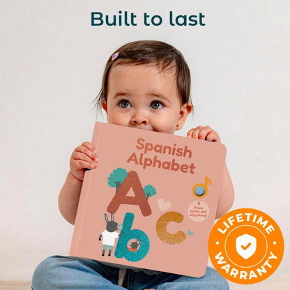 Cali's Books Spanish Nursery Rhymes Sound Book for Babies and Toddlers 1-3 | Baby Books with