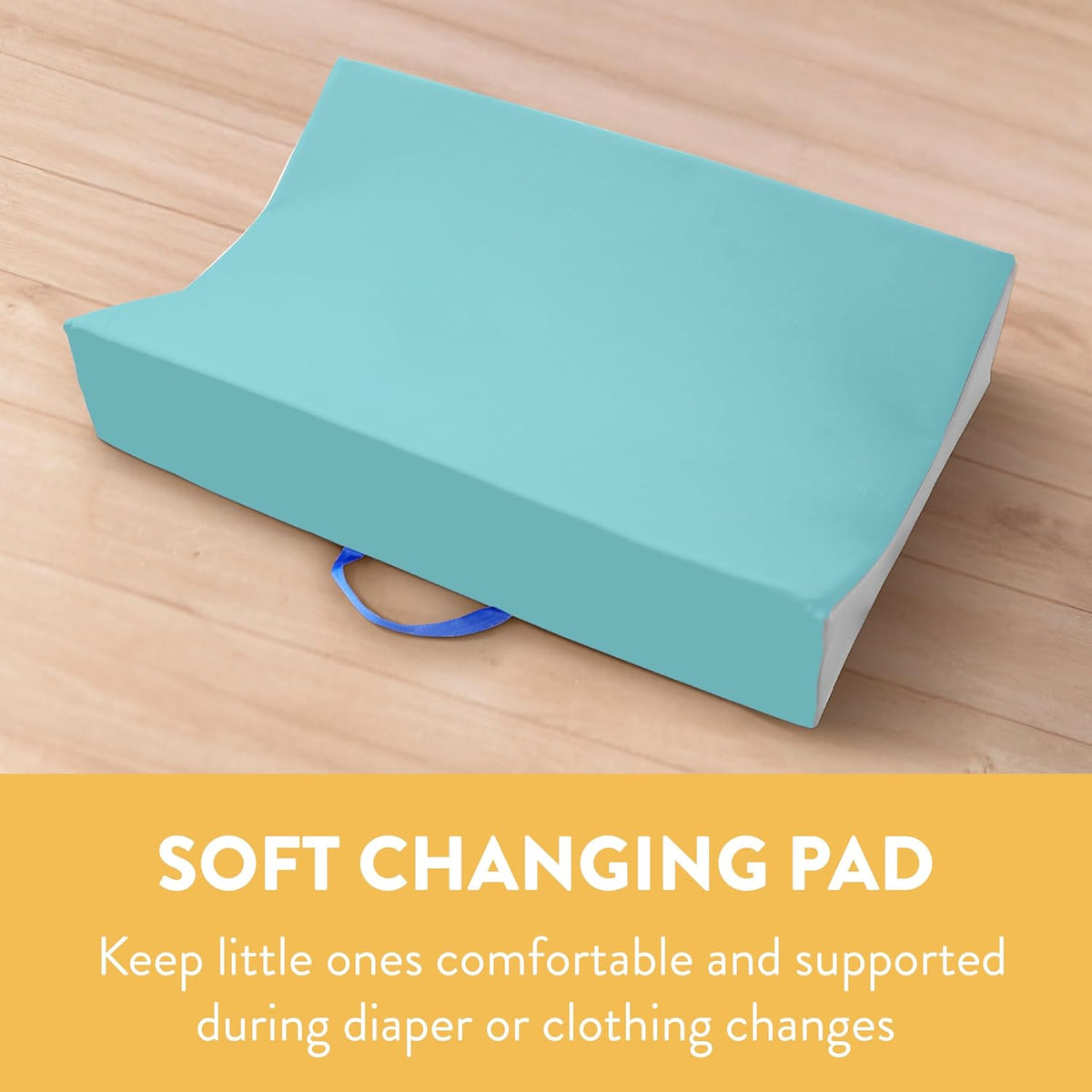 Contoured Changing Pad, Baby Essentials, Seafoam/Light Grey